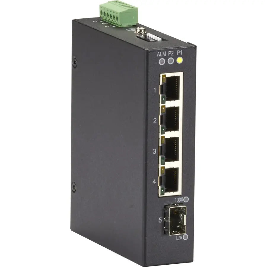 Black Box Corporation LIG401A Industrial 5-Port Gigabit Ethernet Switch for Extreme Temperatures
