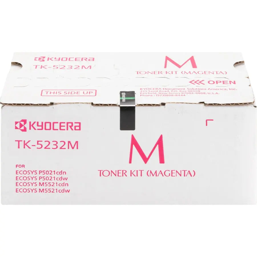 Kyocera TK-5232M Original High-Yield Magenta Toner Cartridge for Kyocera Ecosys P5021cdw and M5521cdw