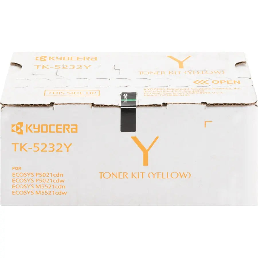 Kyocera TK-5232Y High Yield Yellow Toner Cartridge for Kyocera Ecosys P5021cdw and M5521cdw
