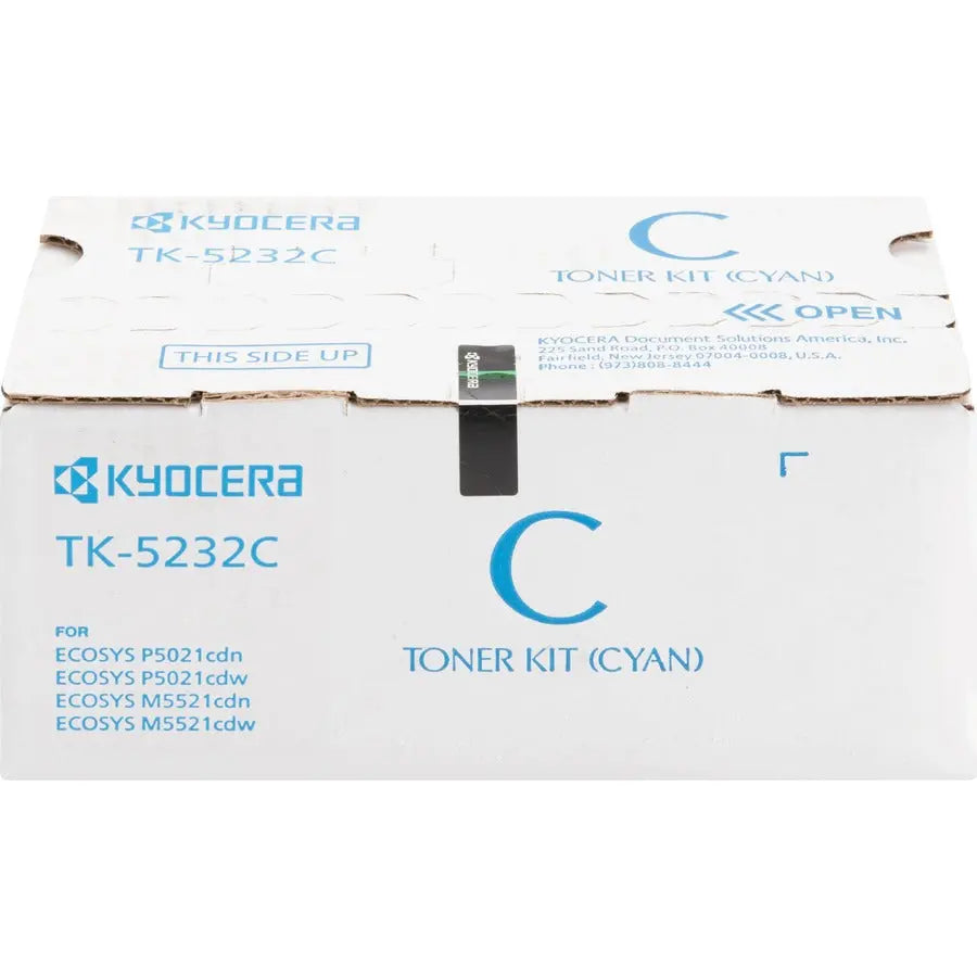 Kyocera TK-5232C Original High-Yield Cyan Toner Cartridge for Ecosys P5021cdw and M5521cdw