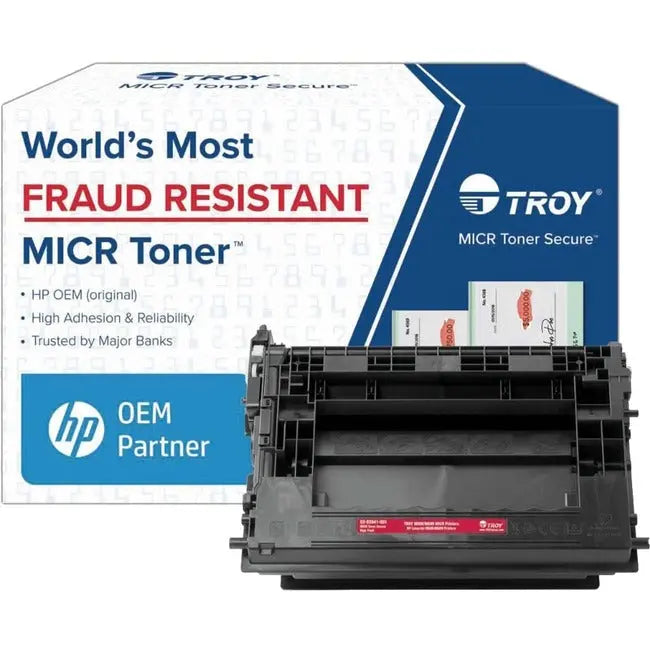 Troy Group M608/M609 MICR Toner Secure High Yield Cartridge for HP LaserJet Printers