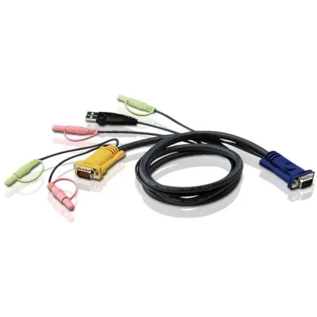 ATEN Technology 2L-5305U 5M USB KVM Cable with Audio and 3-in-1 SPHD Connectors
