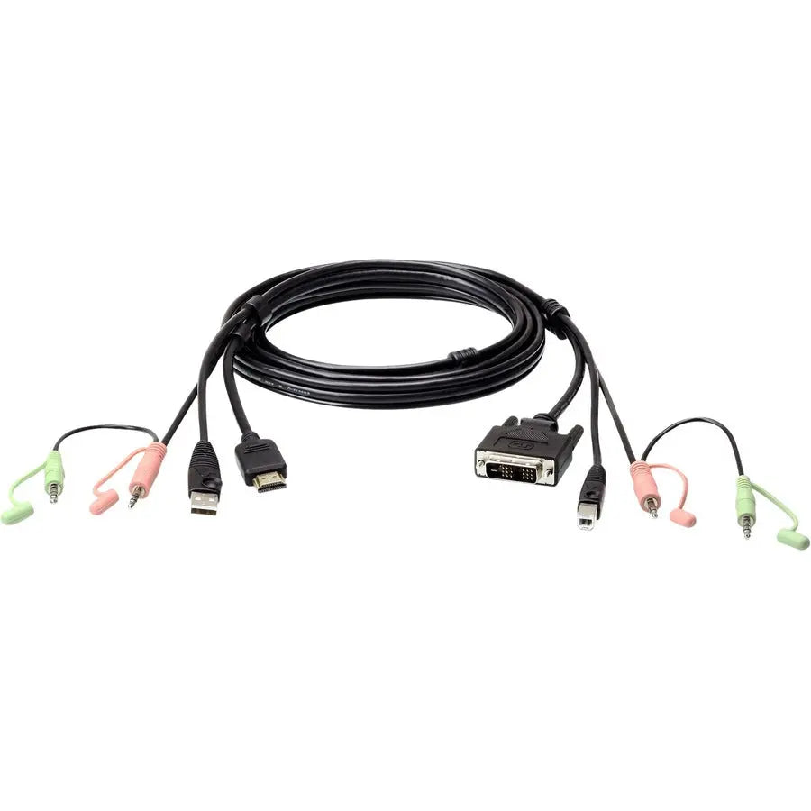 ATEN 1.8M USB HDMI to DVI-D KVM Cable with Audio - Short Data and Video Extender