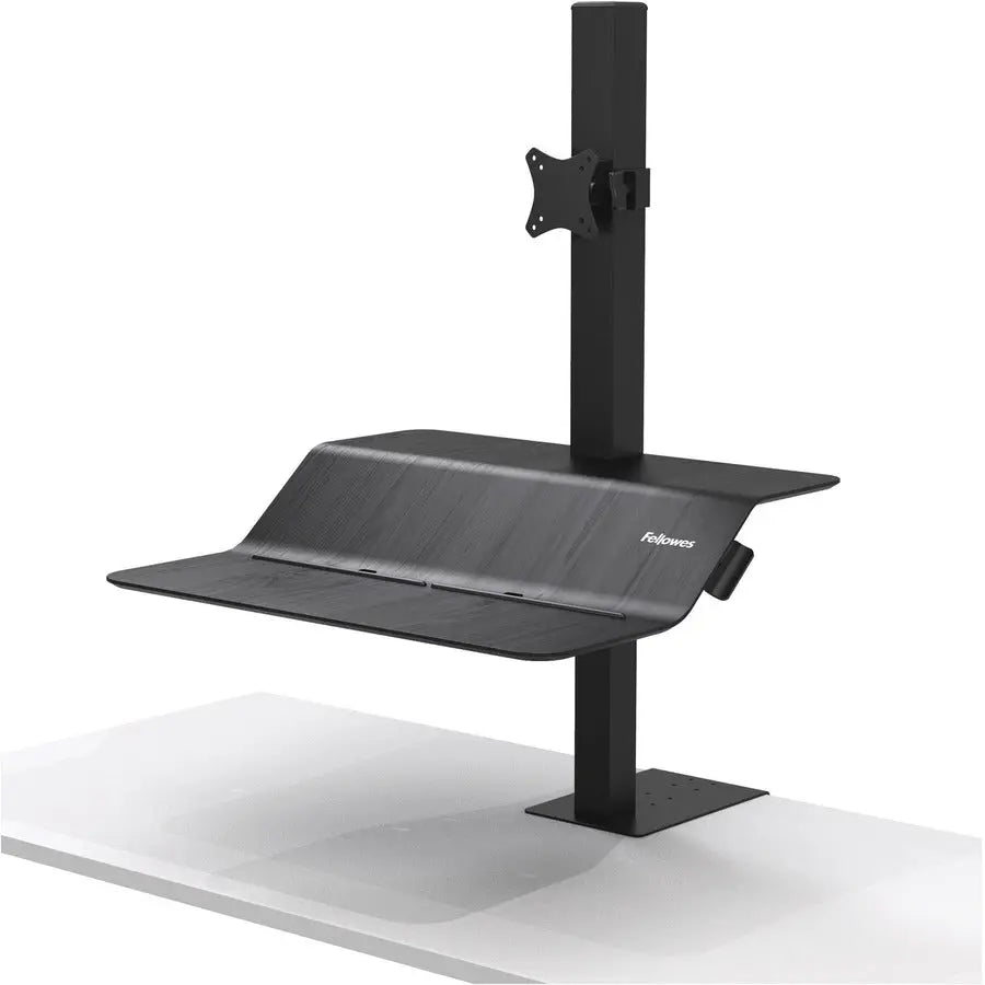 Fellowes Lotus VE Sit-Stand Workstation with Single-Monitor Arm and Height Adjustment