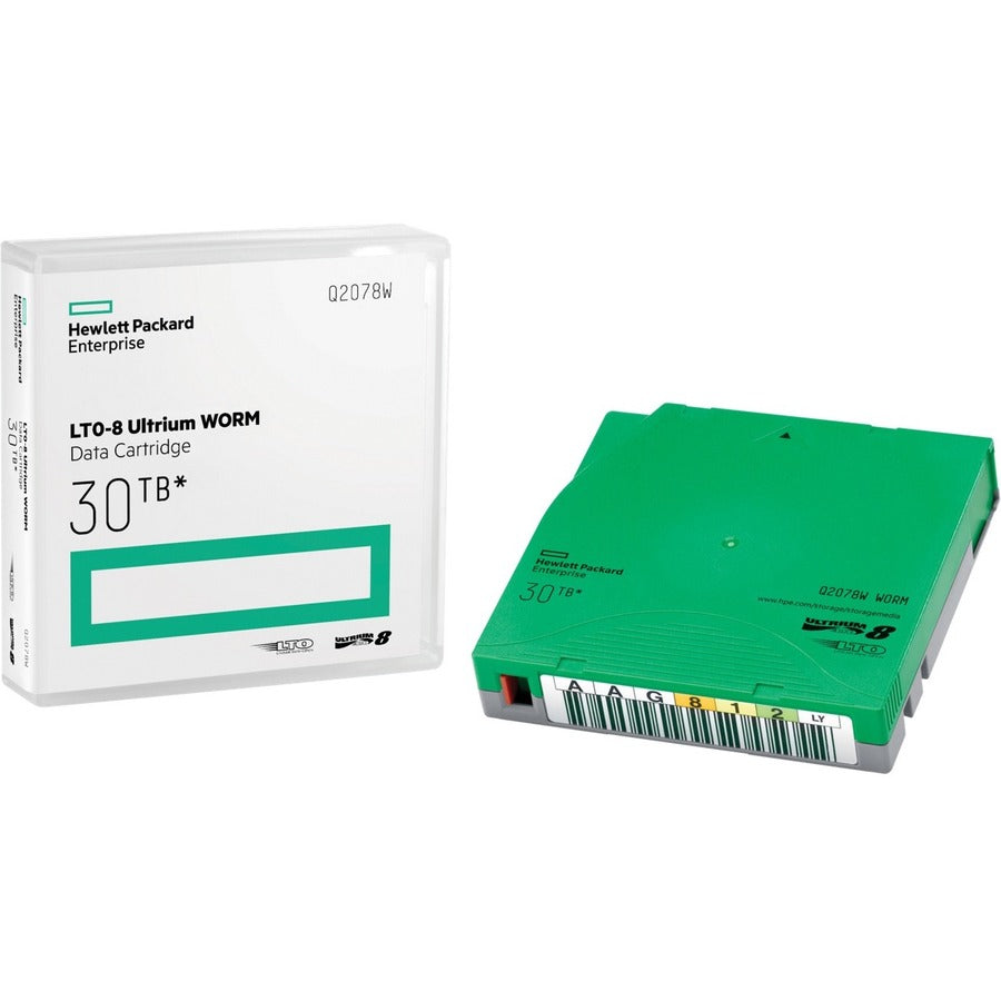 HPE LTO-8 Ultrium 30TB WORM Data Cartridge - Reliable Tape Backup and Archiving Solution