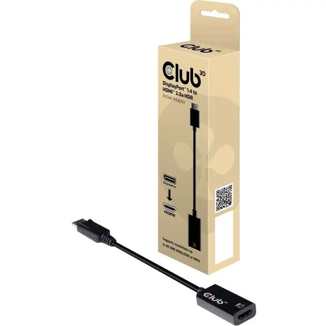 Club 3D DisplayPort 1.4 to HDMI 2.0a HDR Active Signal Converter (CAC-1080)