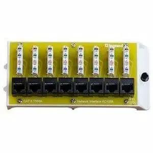 Legrand Group On-Q AC1068 8-Port Cat6 Network Interface Module - Black by Legrand Group