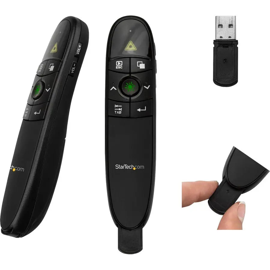 StarTech.com Wireless Presentation Remote with Laser Pointer - 90 ft. Range for Mac & Windows