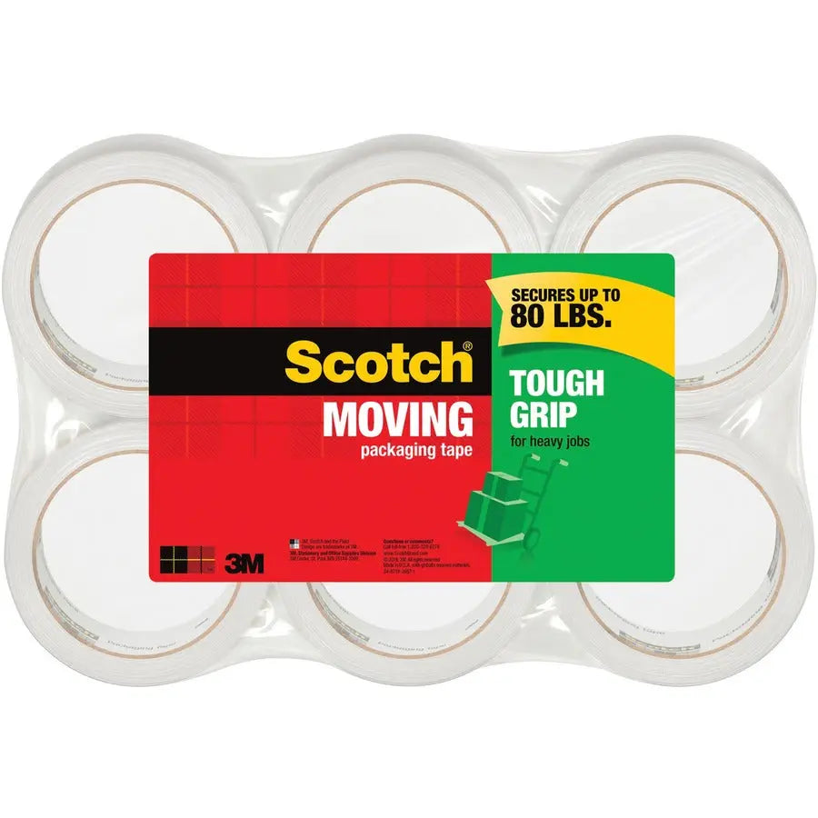 3M Scotch Sure Start Packaging Tape 35006ESF – Clear, Heavy-Duty Shipping Tape (6 Pack)