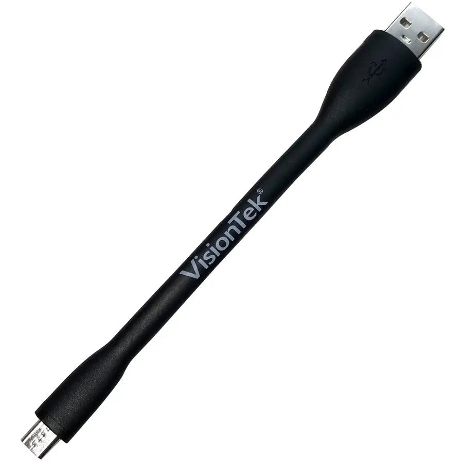 VisionTek Micro-USB to USB Data Transfer Cable (Part 901099) – Compact, Durable, 6-Inch Black Cable for On-the-Go Charging and Data Transfer