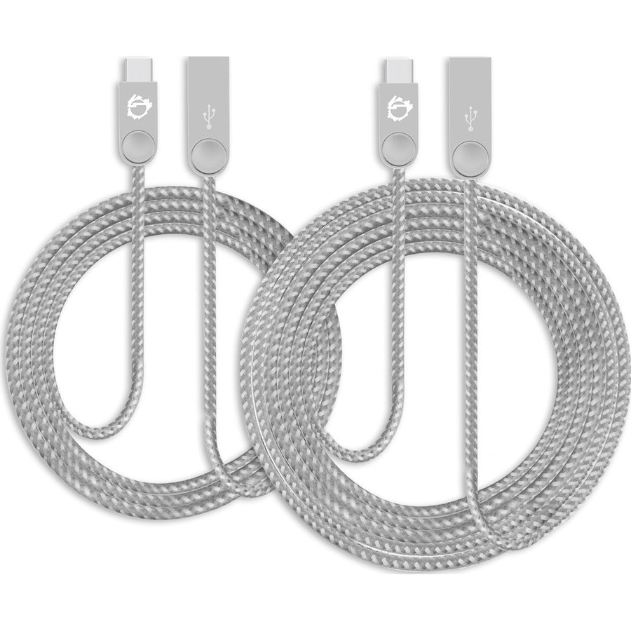 SIIG Inc CB-US0R11-S1 Zinc Alloy USB-C to USB-A Charging & Data Sync Cable – 3.3ft & 6.6ft