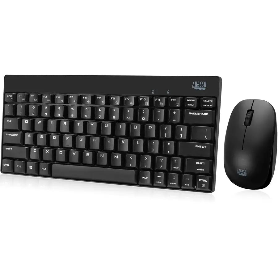 Adesso WKB-1100CB Wireless Spill-Resistant Mini Keyboard and Mouse Combo