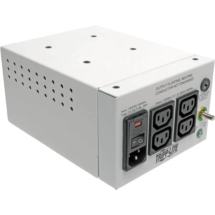 Eaton Tripp Lite Series IS300HGDV Isolation Transformer - Dual Voltage 115/230V, 300W, Medical-Grade Power Protection