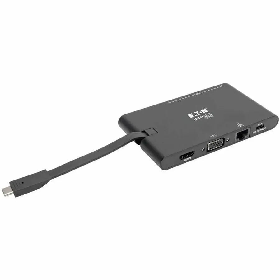 Eaton Corporation U442-DOCK3-B USB-C Docking Station with 4K HDMI, Gigabit Ethernet, and PD Charging for MacBook and Chromebook