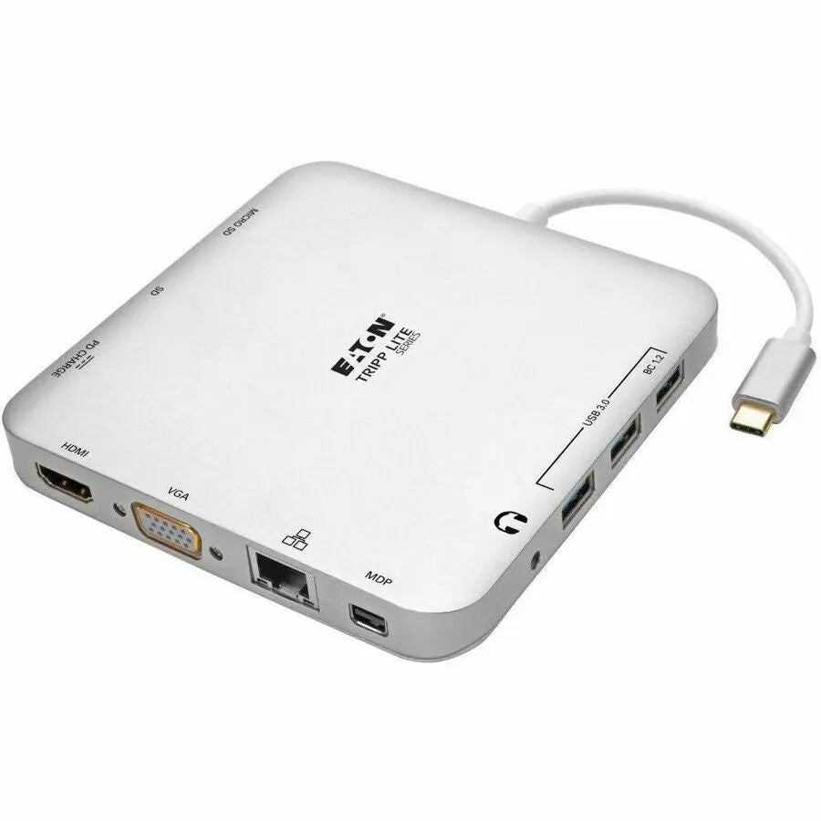 Eaton Tripp Lite Series U442-DOCK2-S USB-C Docking Station with 4K Video, Ethernet, and USB Hub