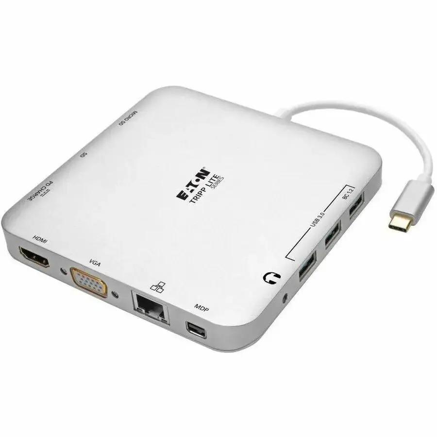 Eaton Tripp Lite Series U442-DOCK2-S USB-C Docking Station with 4K Video, Ethernet, and USB Hub by Eaton Corporation