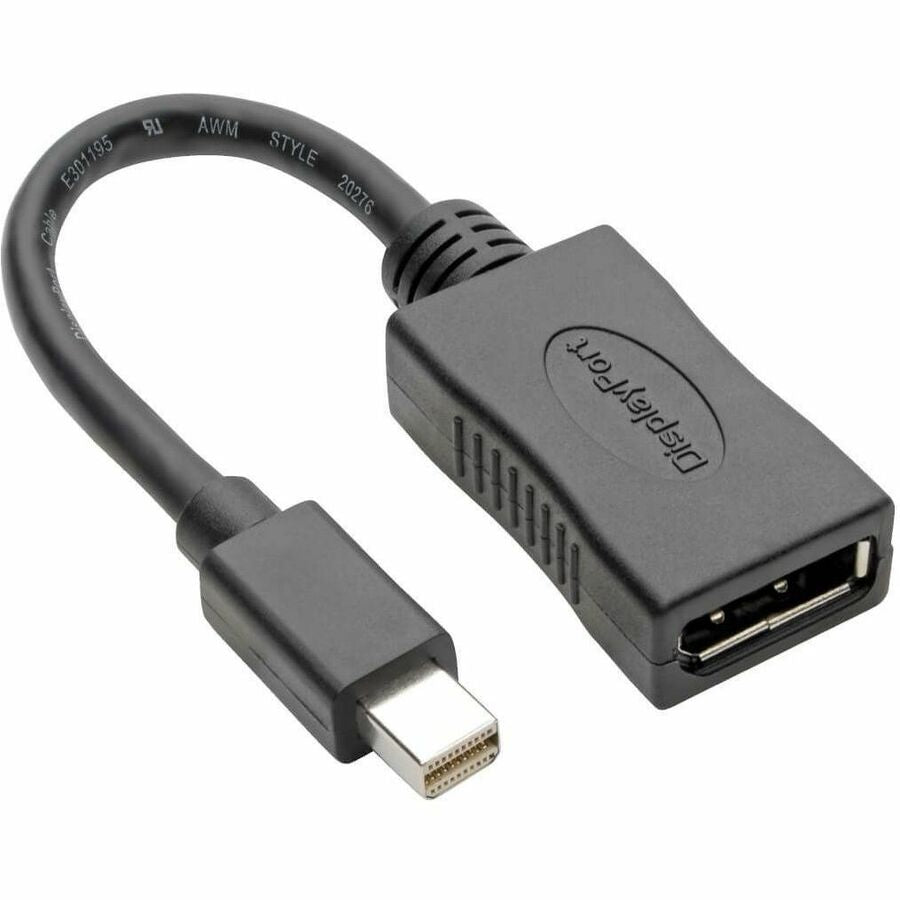 Tripp Lite by Eaton Keyspan Mini DisplayPort to DisplayPort Adapter, 4K at 60 Hz, 6 in., P139-06N-DP4K6B