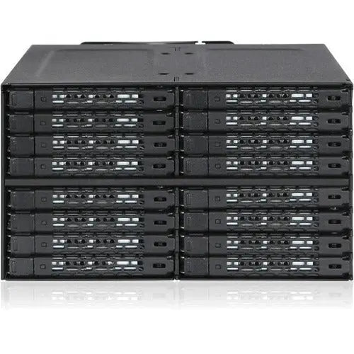 Icy Dock ToughArmor MB516SP-B 16-Bay Heavy-Duty Metal Drive Enclosure for 2.5" SATA/SAS SSDs and HDDs