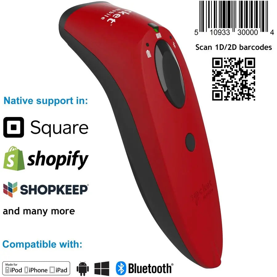 Socket Mobile SocketScan® S740 Handheld Barcode Scanner - Wireless 1D & 2D Imaging for Retail & Inventory Management