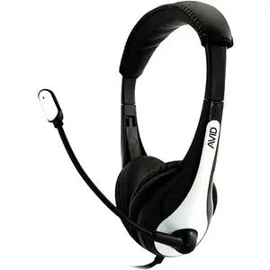 Ergoguys AVID AE-36 White Headset with Noise Cancelling Microphone and 3.5mm Plug