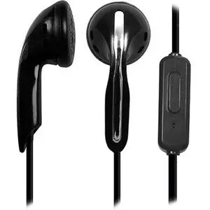 Avid AE-1M Stereo Earbuds with Inline Microphone and Controls - Black
