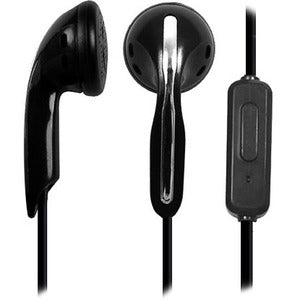 Avid 2AE1-699363-2MIC Stereo Earbuds with Inline Microphone and Controls, Black