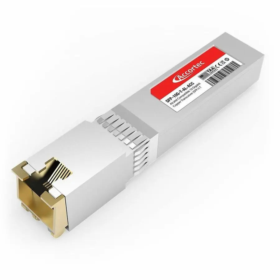 Accortec SFP+ Module (Part Number: SFP-10G-T-AL-ACC) — 10 Gbps Copper and Fiber Transceiver for High-Speed Data Networking
