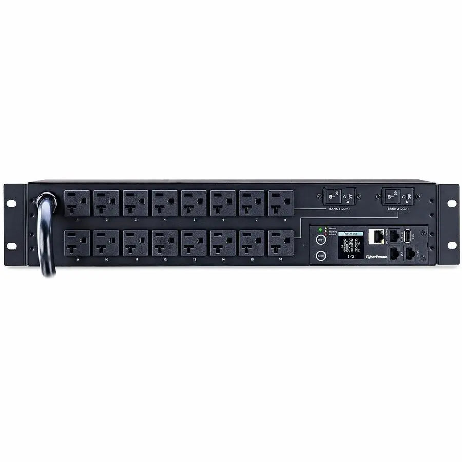 CyberPower PDU31003 16-Outlet 120V 30A Monitored Rackmount Power Distribution Unit