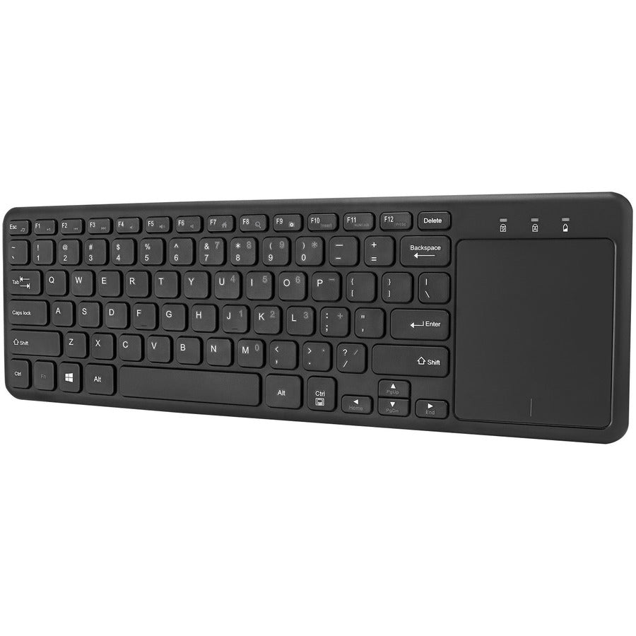 Adesso WKB-4050UB Slim Wireless Keyboard with Built-In Touchpad