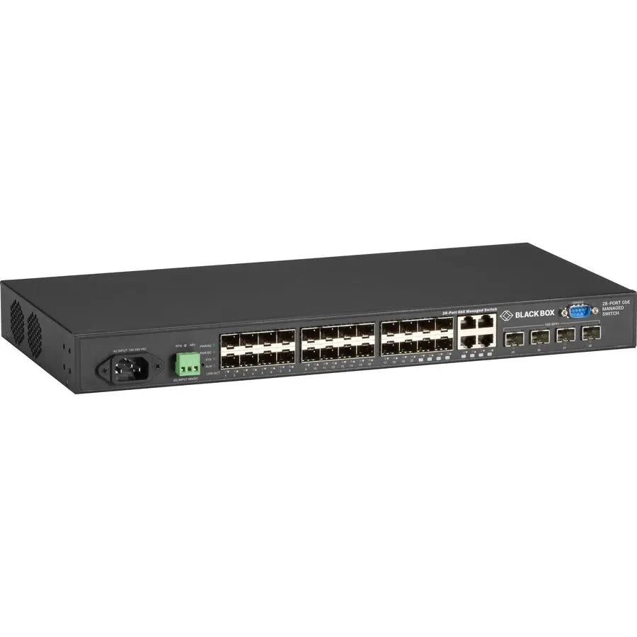 Black Box Corporation LGB5128A-R2 Gigabit Managed Ethernet SFP Fiber Switch - 28 Ports