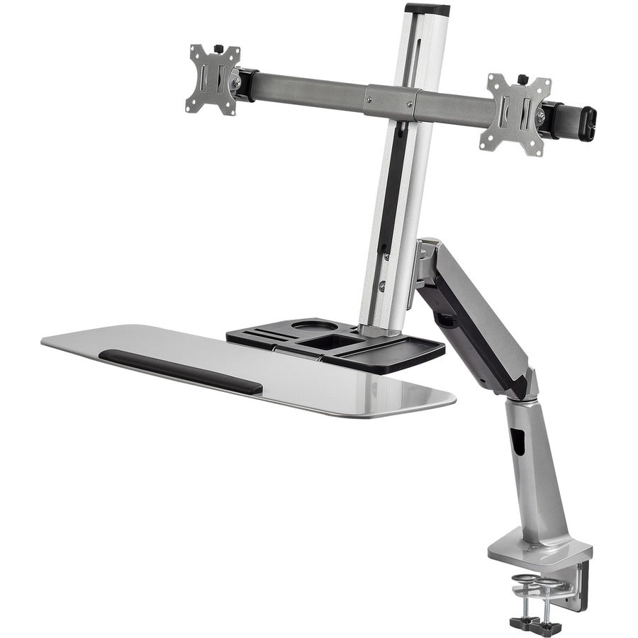 SIIG Inc CE-MT2G12-S1 Ergonomic Dual Monitor and Laptop Mounting Arm for Adjustable Desk Setup