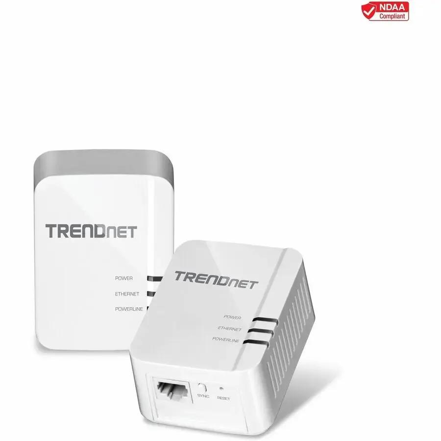 TRENDnet Powerline 1300 AV2 Adapter Kit TPL-422E2K for High-Speed Home Networking by TRENDnet