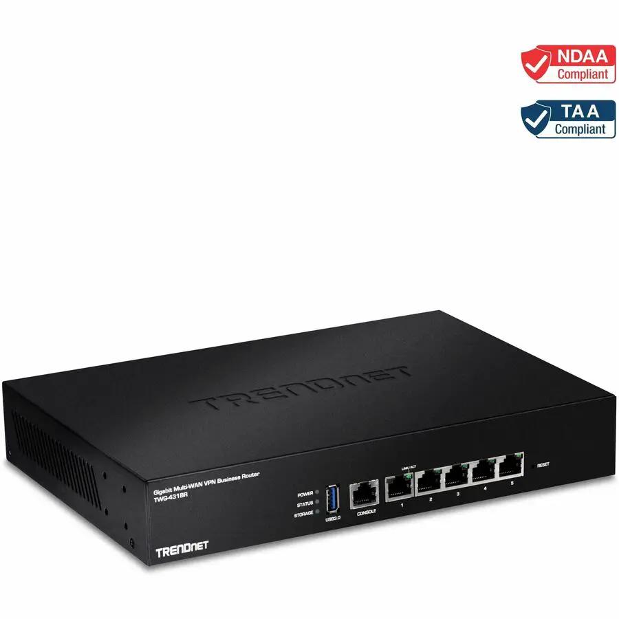 TRENDnet TWG-431BR Gigabit Multi-WAN VPN Business Router with Load Balancing and High Availability by TRENDnet