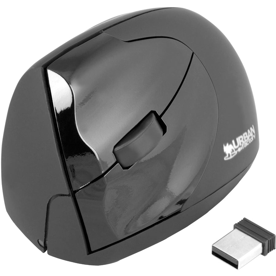 Urban Factory Wireless Ergo Mouse for Left-Handed Users, EML20UF-V2