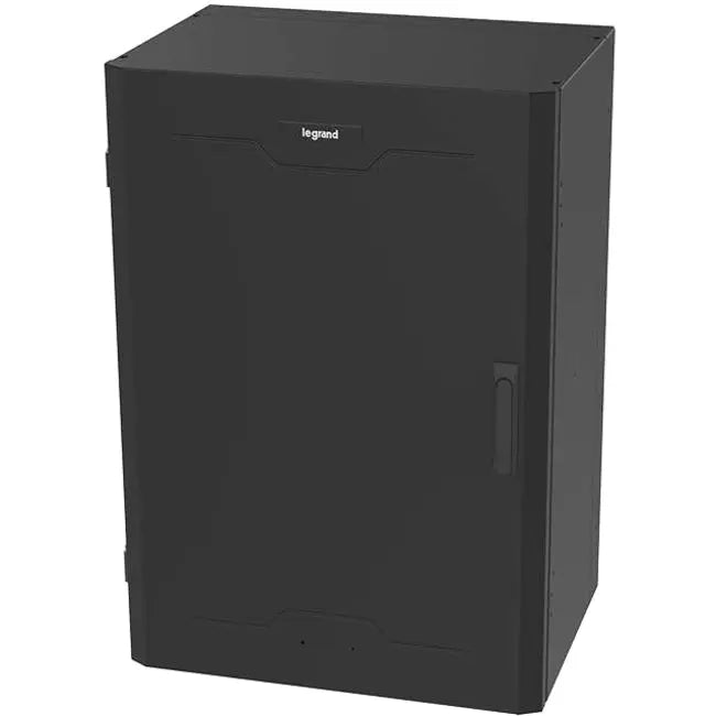 Legrand VWMFD-8RU-36-B 8U Wall Mount Network Cabinet with Full Door, 36 Inches Height