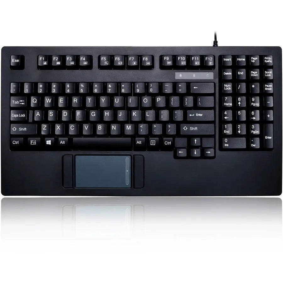 Adesso AKB-425UB 1U Rackmount Touchpad Keyboard for Industrial & Server Environments