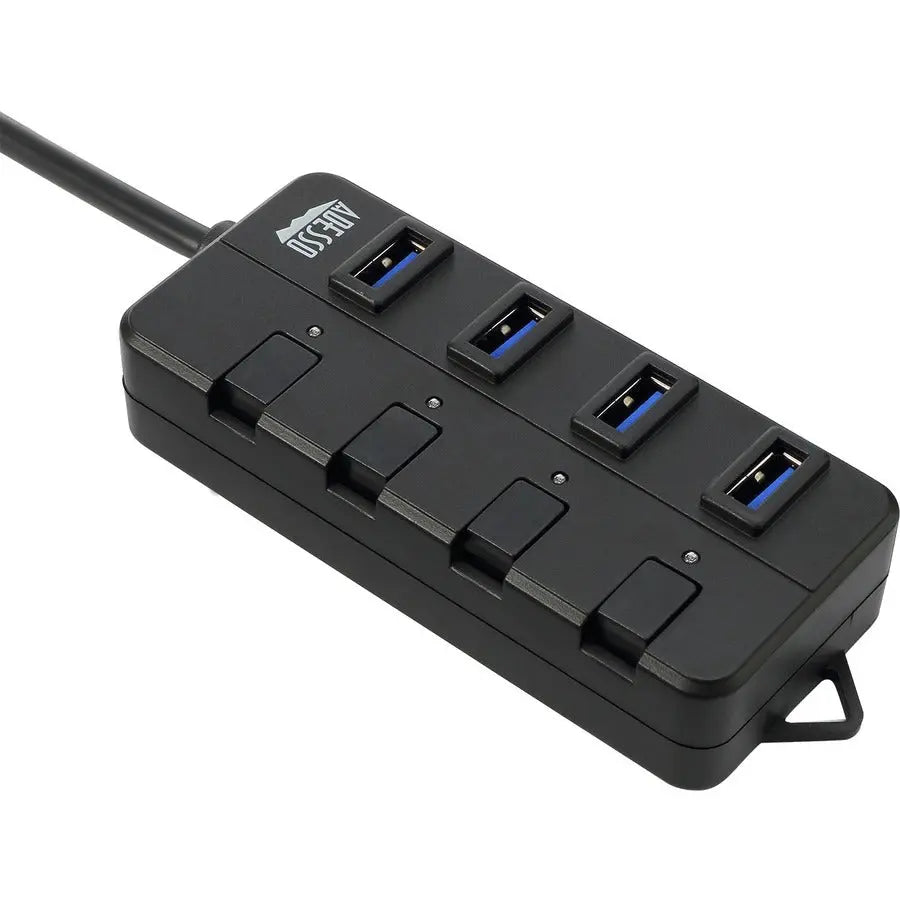 Adesso AUH-3040 4-Port USB 3.0 Hub - Compact External USB Hub for Mac and Windows