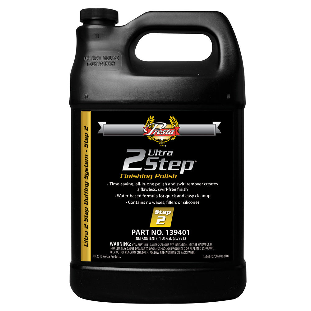 Presta Ultra 2-Step Finishing Polish - 1 Gallon for Deep Gloss and Swirl-Free Finish