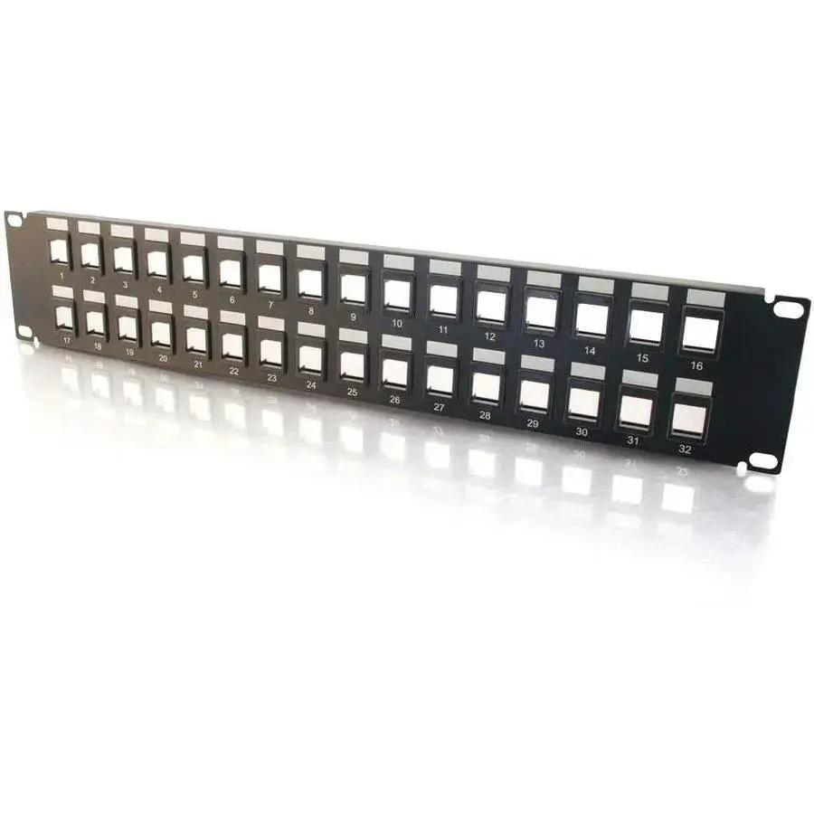 C2G 32-Port Blank Keystone/Multimedia Patch Panel for 19-inch Racks - Legrand Group Part 03860 by Legrand Group