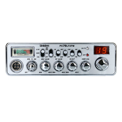 Uniden PC78LTXFM CB Radio with AM/FM Dual Mode and SWR Calibration