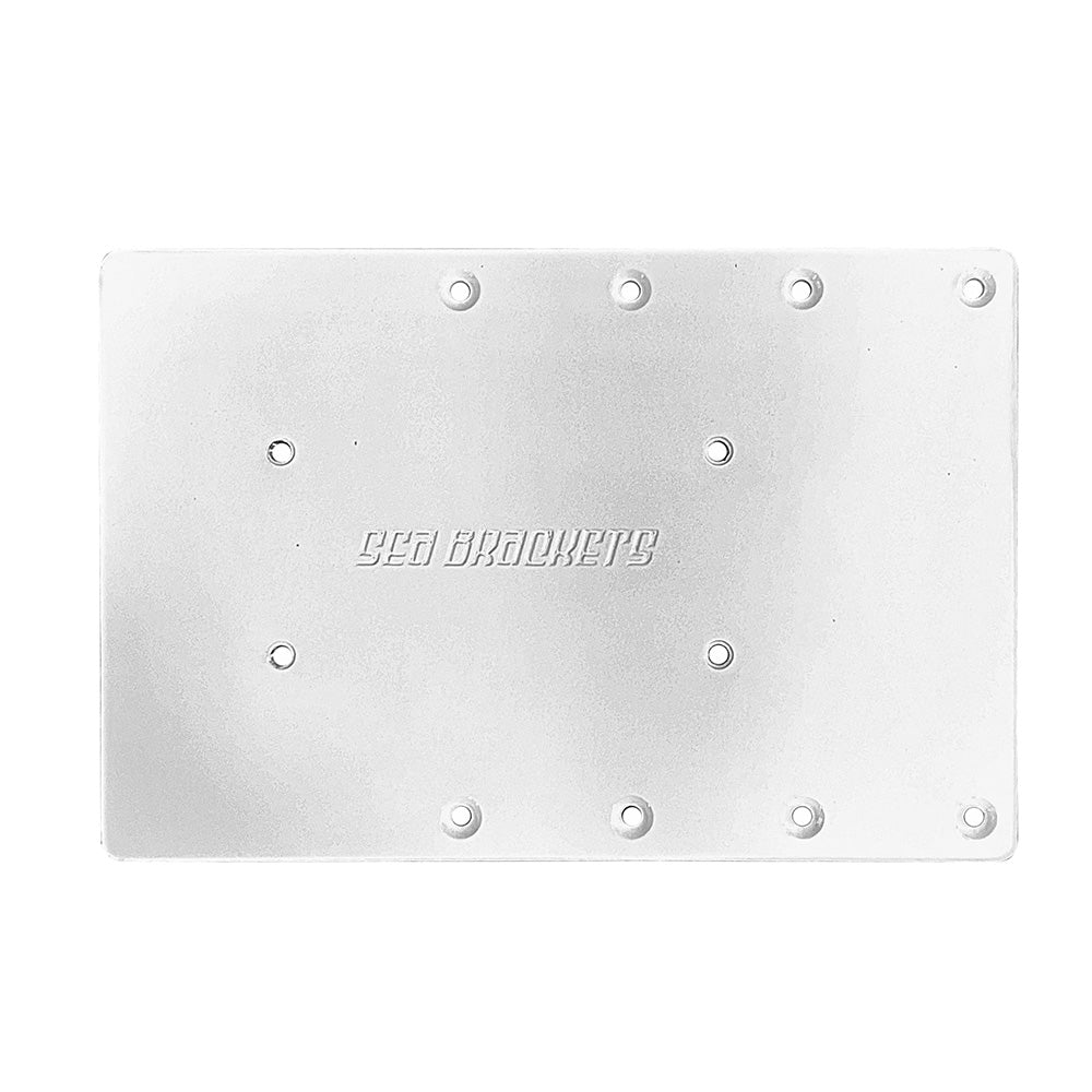Sea Brackets 12-Inch Straight Trolling Motor Plate for Garmin Force Kraken