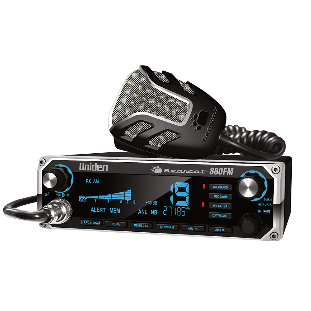 Uniden Bearcat 880FM CB Radio with AM/FM and NOAA Weather Alerts