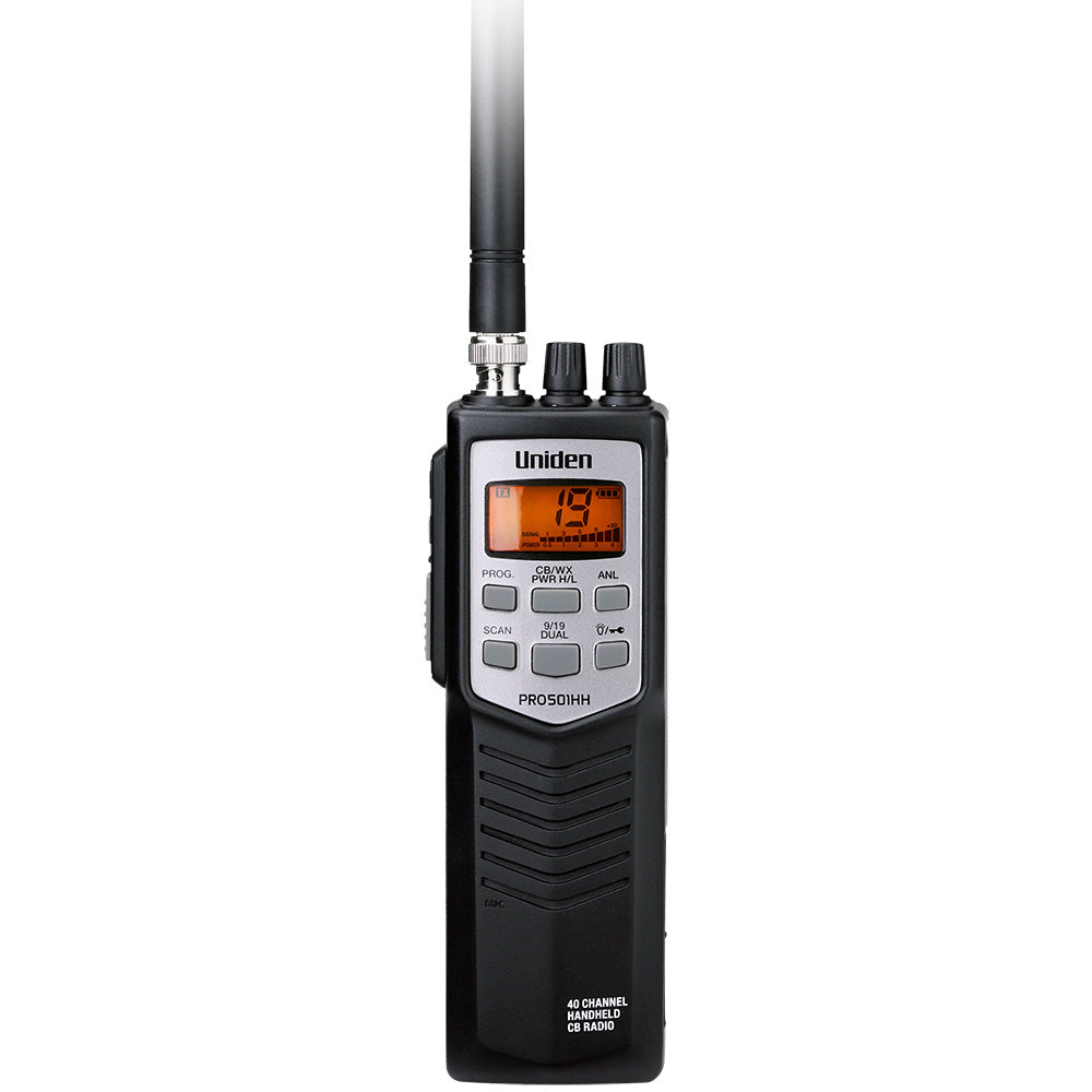 Uniden PRO501HH Handheld CB Radio for Clear 40-Channel Communication and Weather Alerts