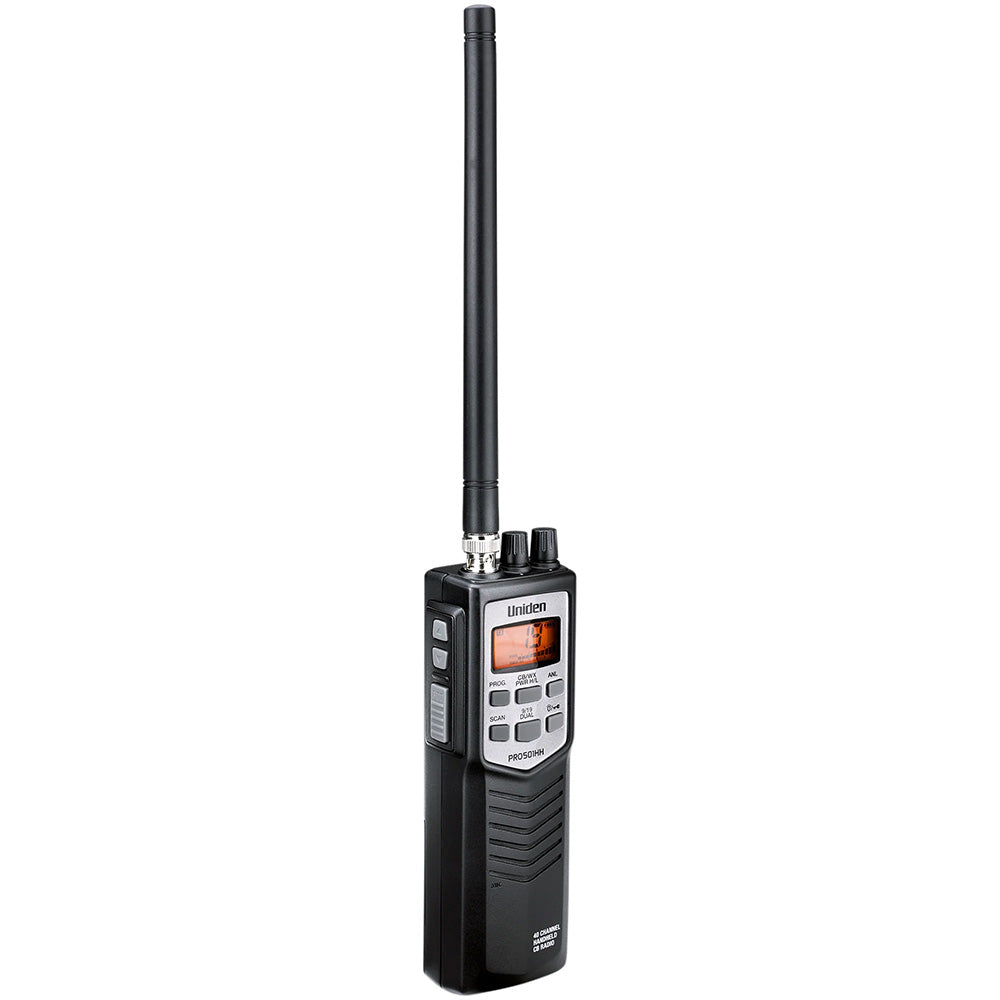 Uniden PRO501HH Handheld CB Radio for Clear 40-Channel Communication and Weather Alerts