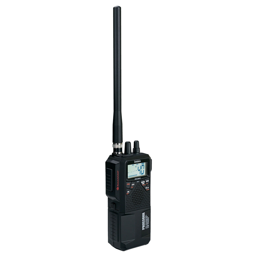 Uniden PRO538HHFM Handheld CB Radio with AM/FM and NOAA Weather Alerts