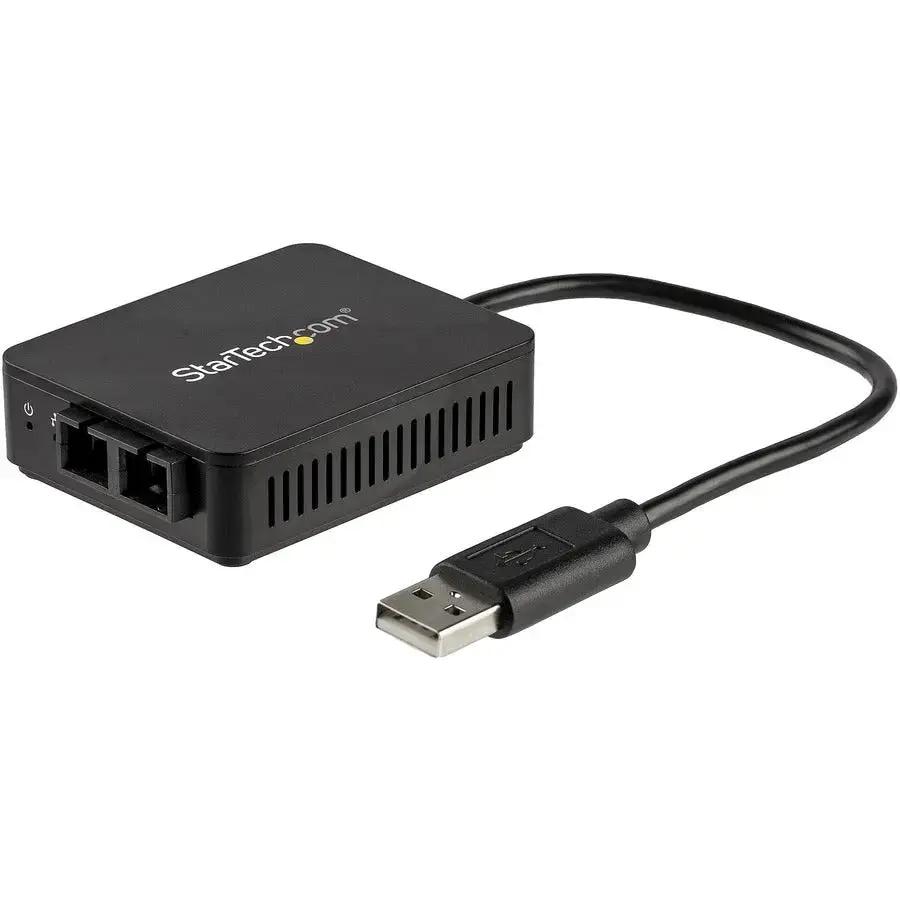 StarTech.com USB 2.0 to Fiber Optic Converter - 100BaseFX SC Network Adapter by StarTech.com