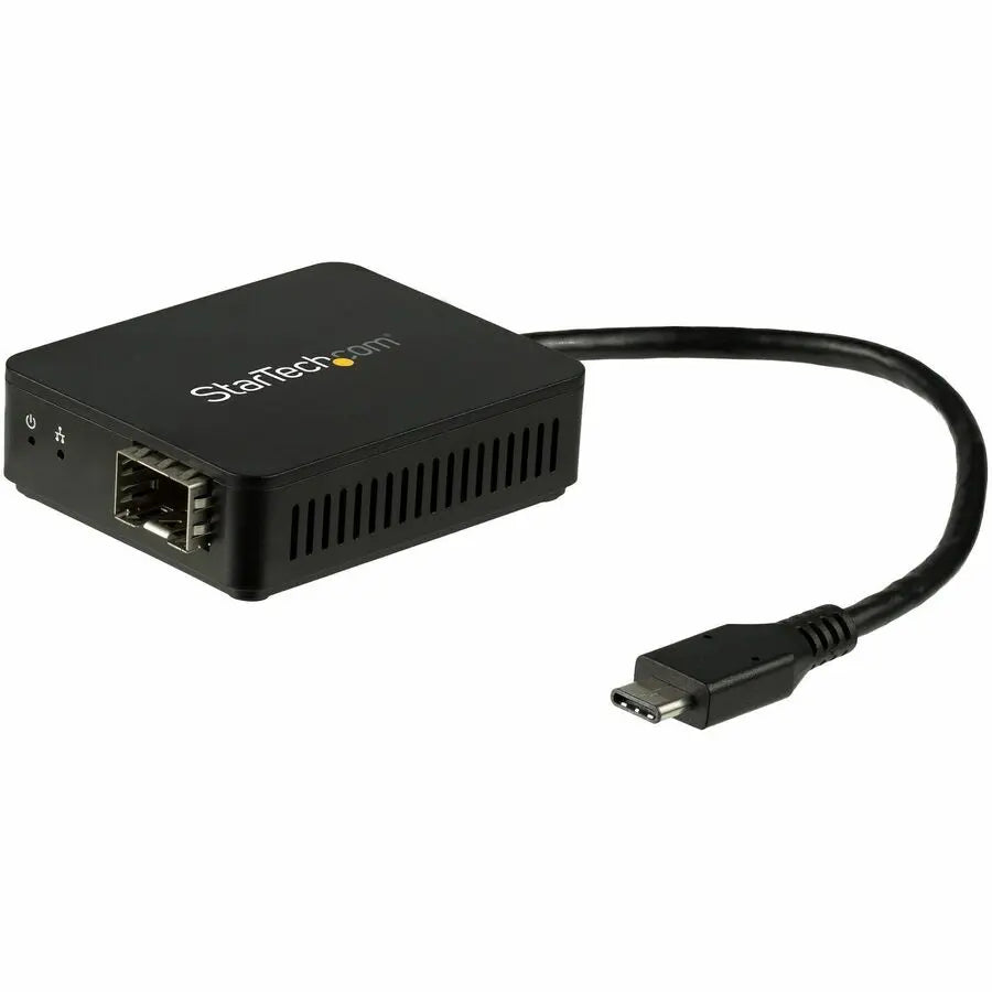 StarTech.com USB-C to Fiber Optic Converter with Open SFP Slot - USB 3.0 Gigabit Ethernet Network Adapter for Windows, Mac, and Linux