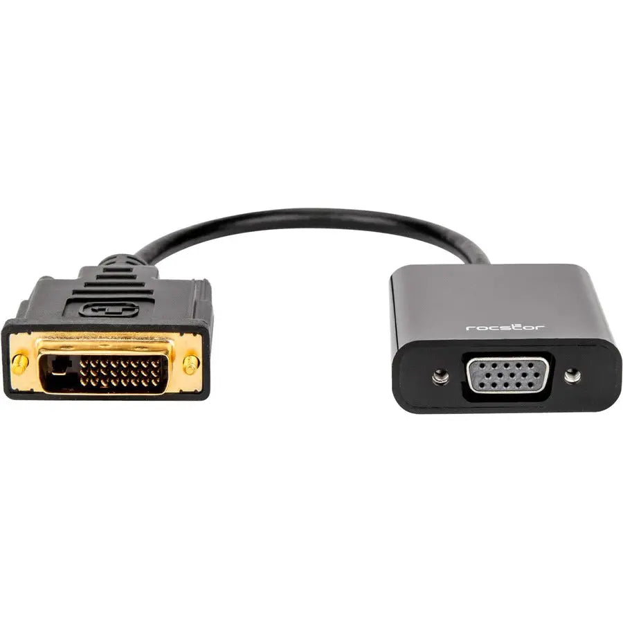 Rocstor Premium DVI-D to VGA Active Adapter Converter Cable – 1920x1200 Resolution, DVI-D to VGA for Monitors, Projectors, and Notebooks