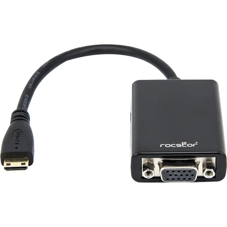 Rocstor Premium Mini HDMI to VGA Adapter - Y10A185-B1