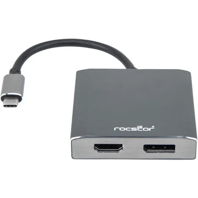 Rocstor Premium Multi Monitor USB-C to DisplayPort and HDMI Adapter Y10A202-A1